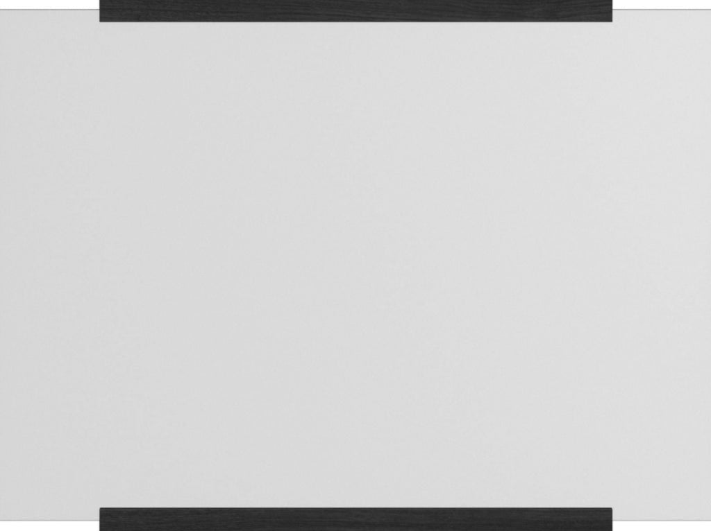 Moebe Black Rectangular Wall Mirror 43.3x30 cm - Minimalist Oak Design