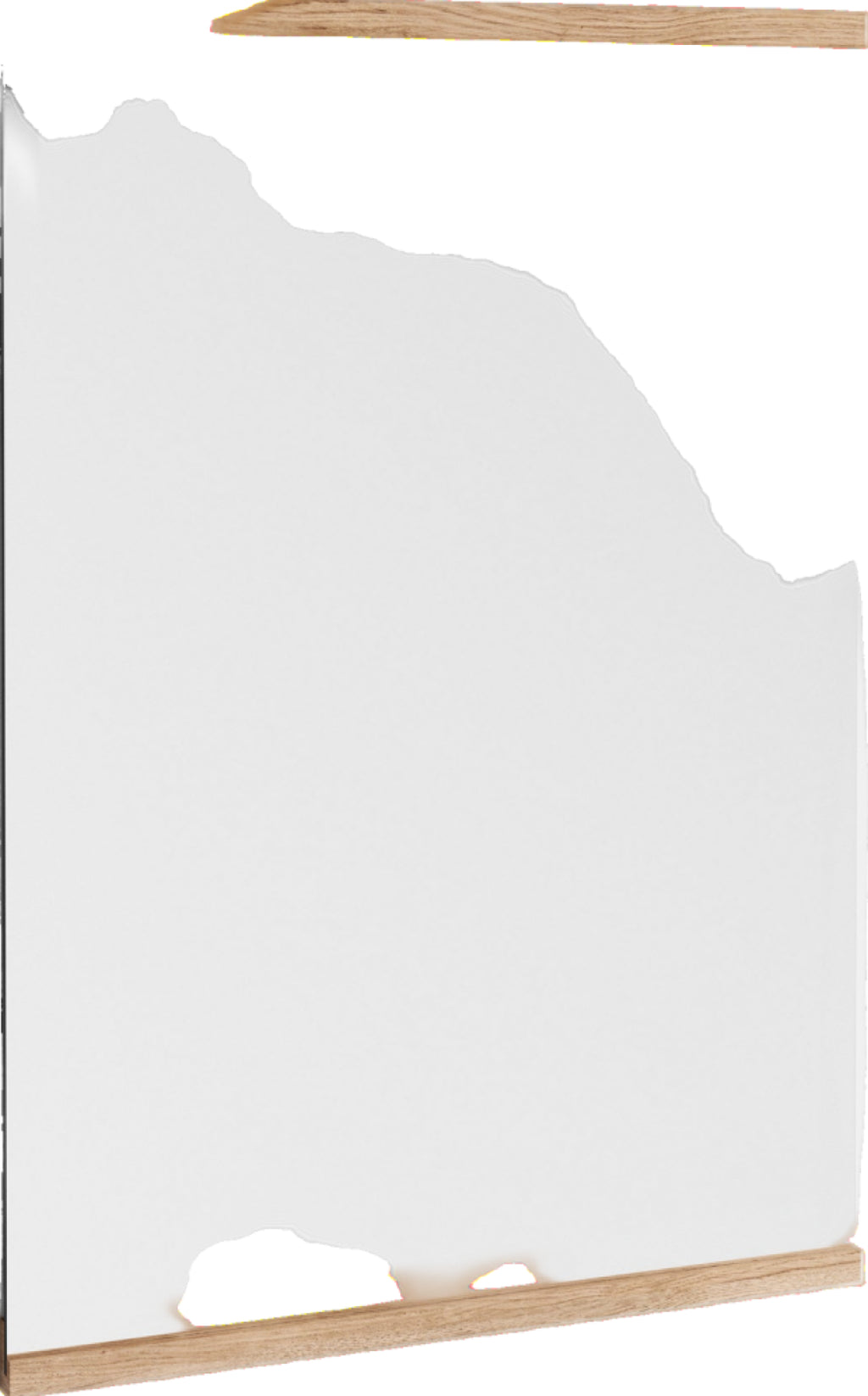 Moebe Rectangular Oak Wall Mirror 71.9x50 cm - Minimalist Nordic Design