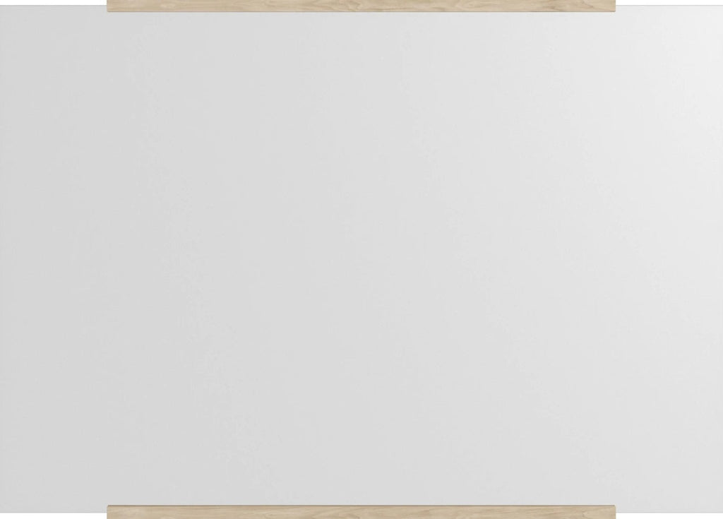 Minimalist Moebe Rectangular Wall Mirror in Ash - 101.8x70 cm