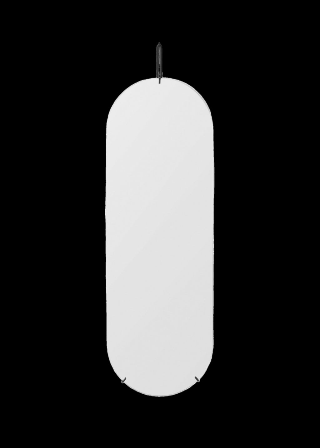 Sleek Black Moebe Wall Mirror 133 cm - Minimalist Design & Steel Frame