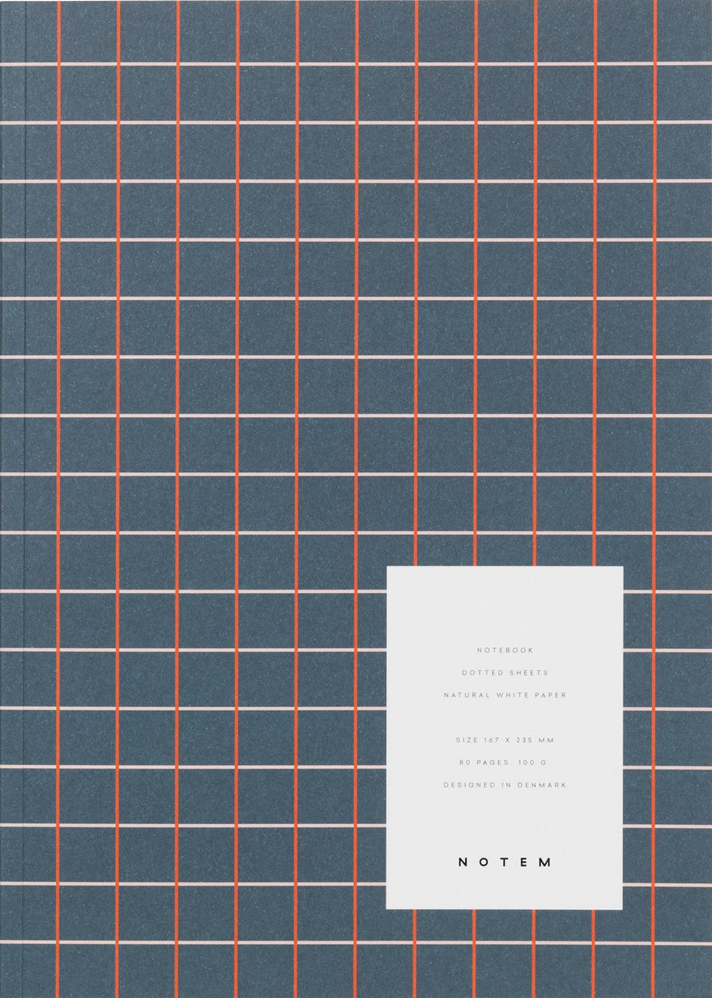 Notem Studio Vita Notebook Medium, Dark Blue Grid