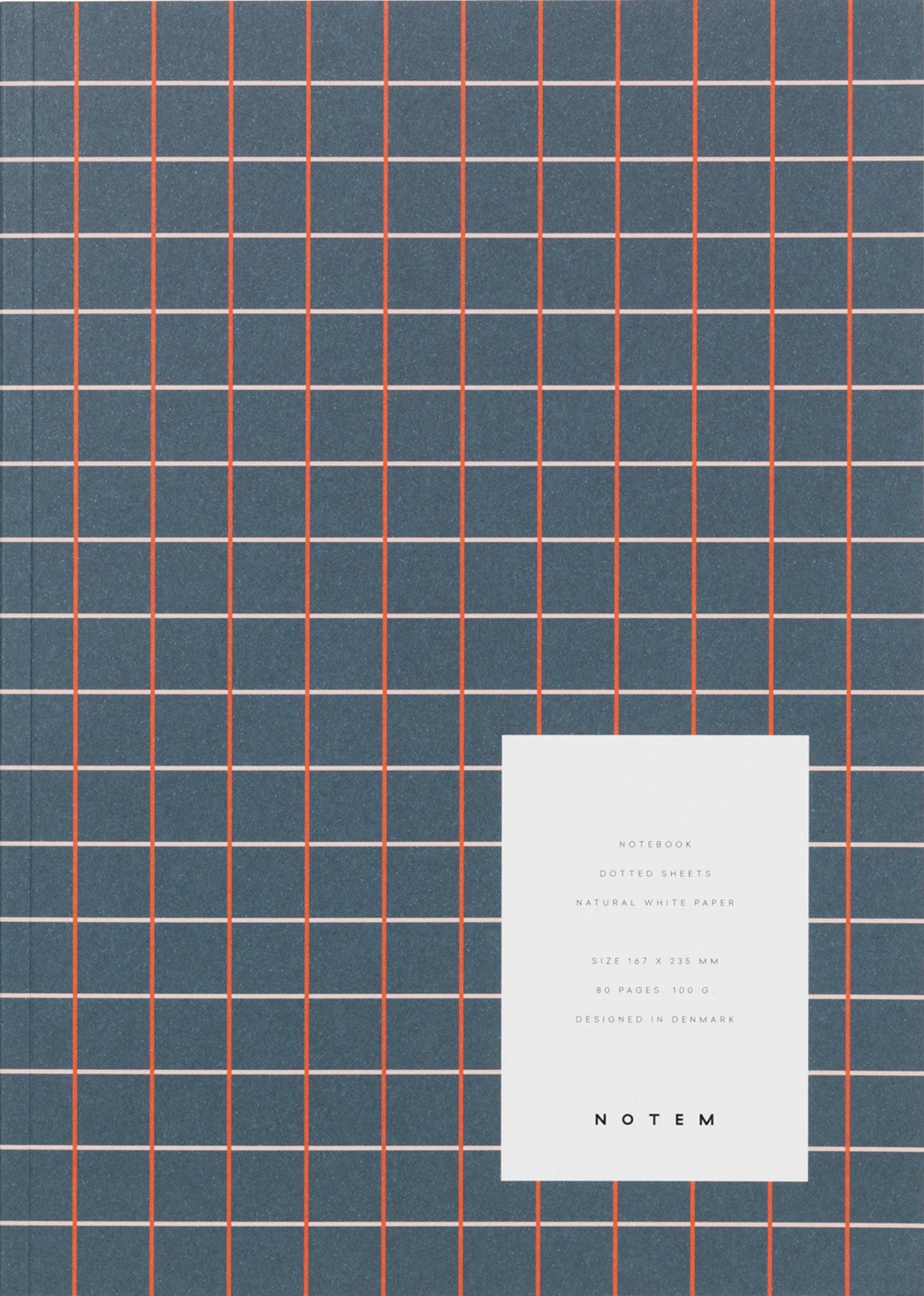 Notem Studio Vita Notebook Medium, Dark Blue Grid