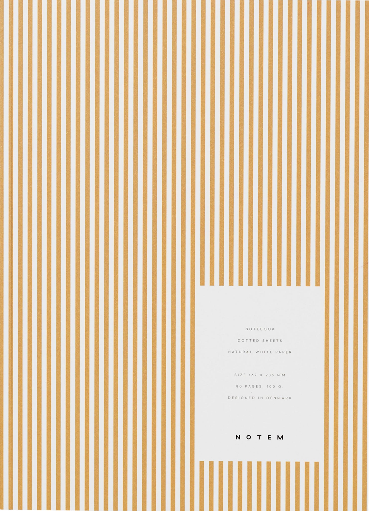 Notem Studio Vita Notebook Medium, Ochre Lines