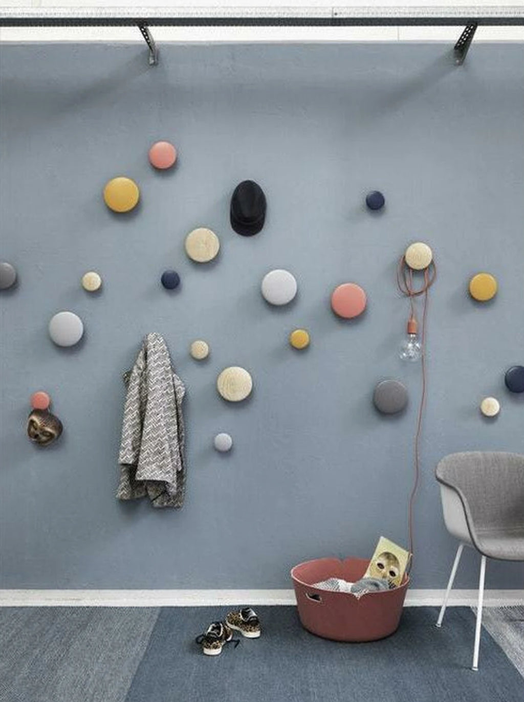 Muuto The Dots Hook Wood Greenwood ø 17 Cm, Gree