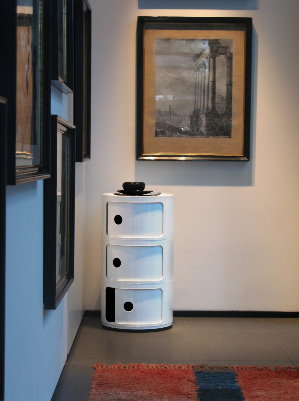 Kartell Componibili Classic Container 2 Elements, Silver