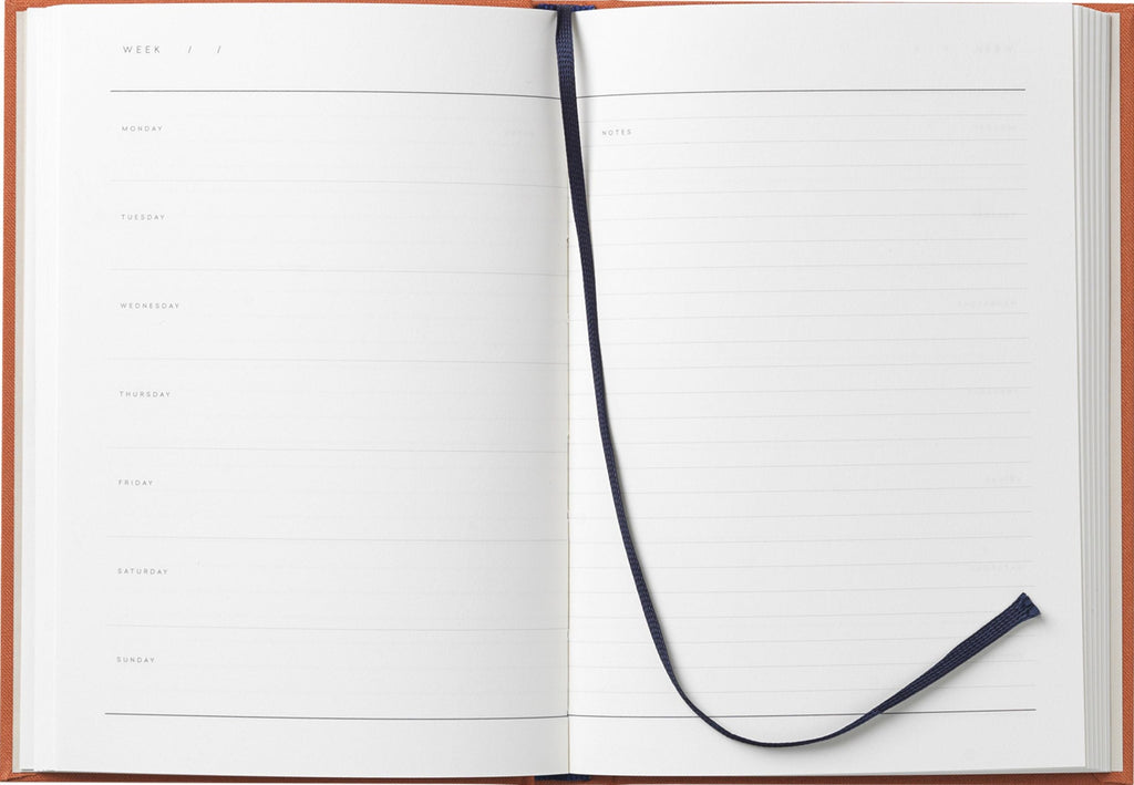 Notem Studio Even Weekly Journal Medium, Sienna Cloth