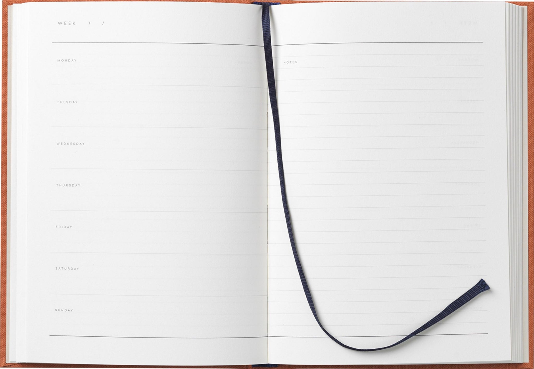 Notem Studio Even Weekly Journal Medium, Sienna Cloth