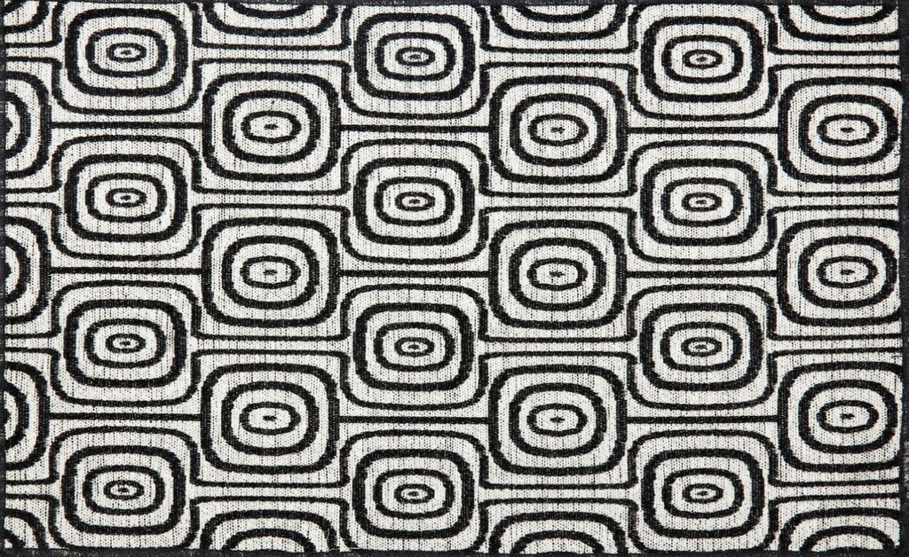 Dutchdeluxes placemat Set of 4 Black & White, Monkey Eyes