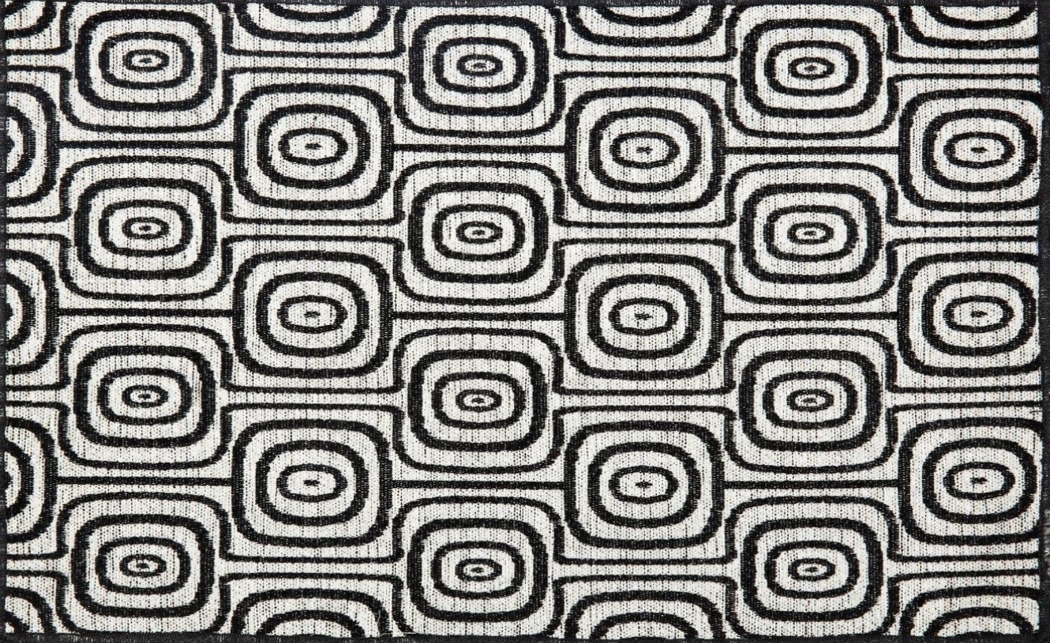 Dutchdeluxes placemat Set of 4 Black & White, Monkey Eyes