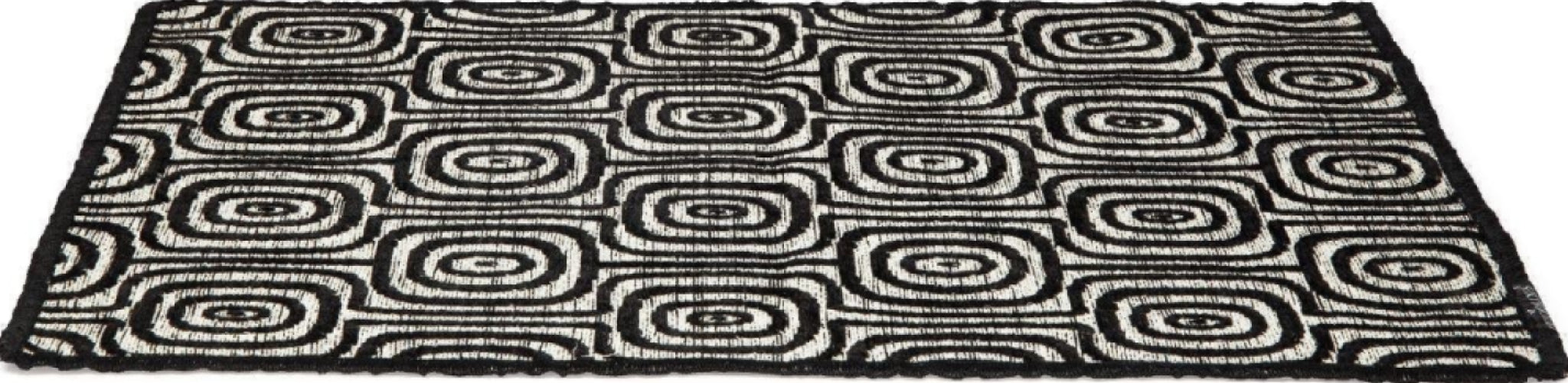 Dutchdeluxes placemat Set of 4 Black & White, Monkey Eyes