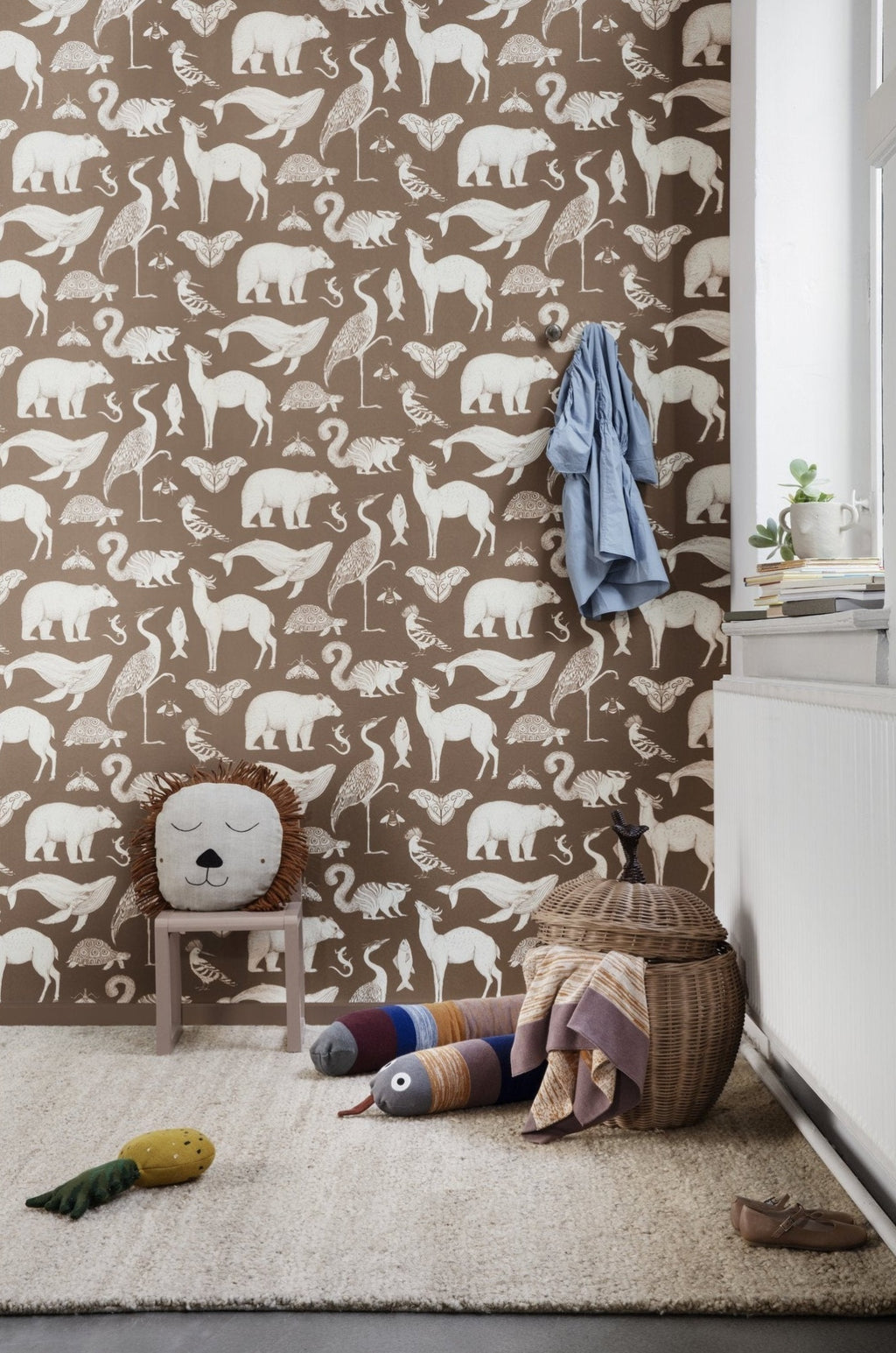 Ferm Living Katie Scott Wallpaper Animal, Caramel