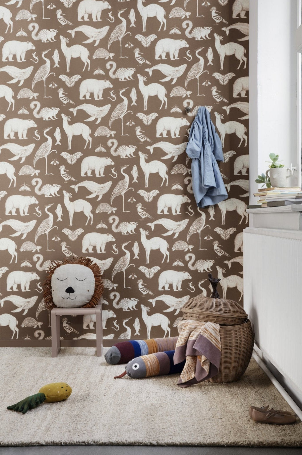 Ferm Living Katie Scott Wallpaper Animal, Caramel