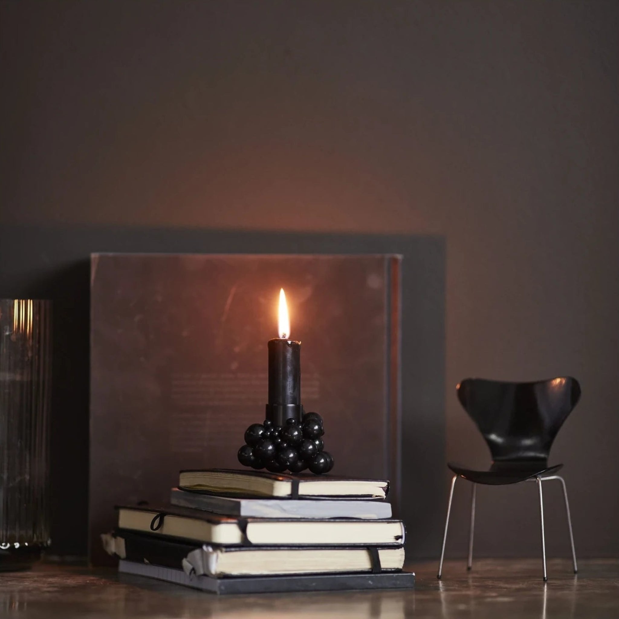 Gejst Molekyl Black Candle Holder Set 4pcs — 3.3 Cm Magnetic Design