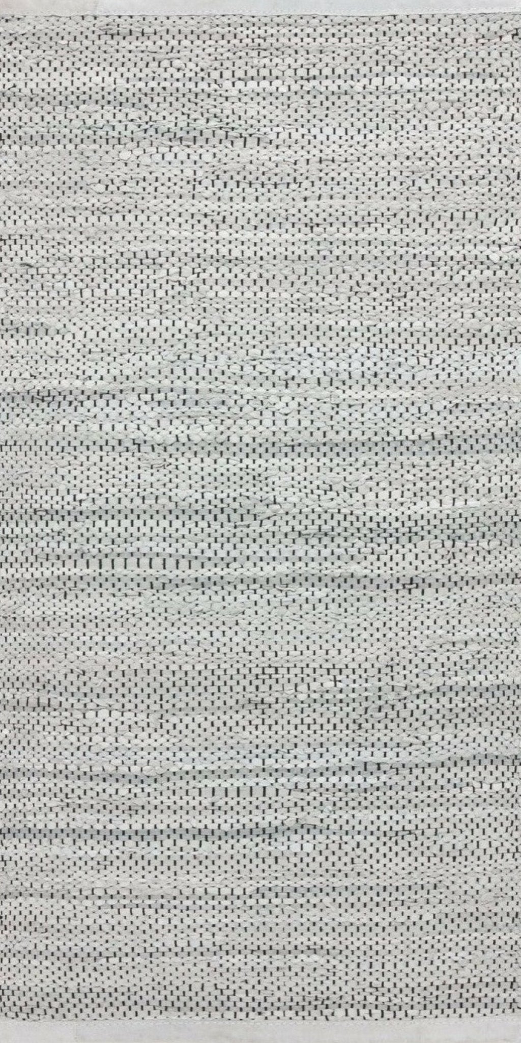 Rug Solid Leather Rug Light Grey, 65 X 135 Cm