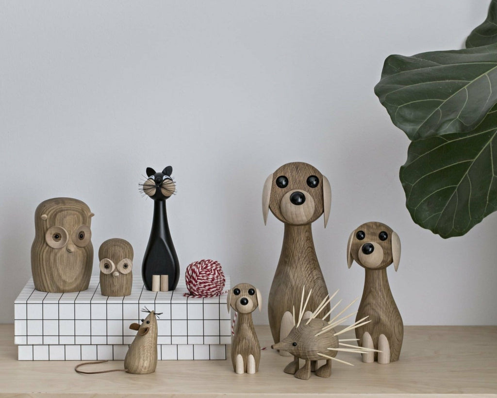 Gunnar Flørning Owl Wooden Figure, 6 Cm