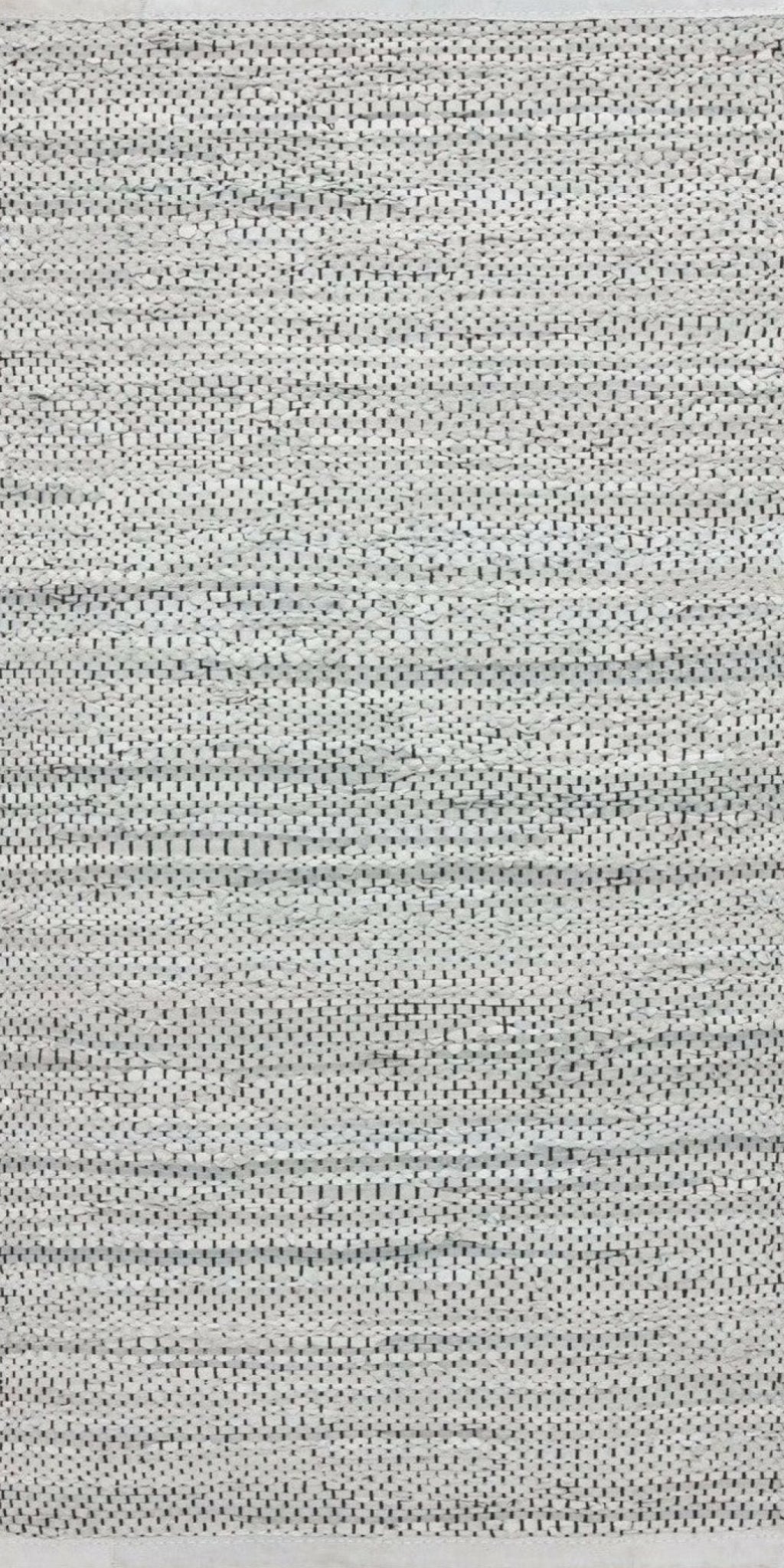 Rug Solid Leather Rug Light Grey, 75 X 500 Cm