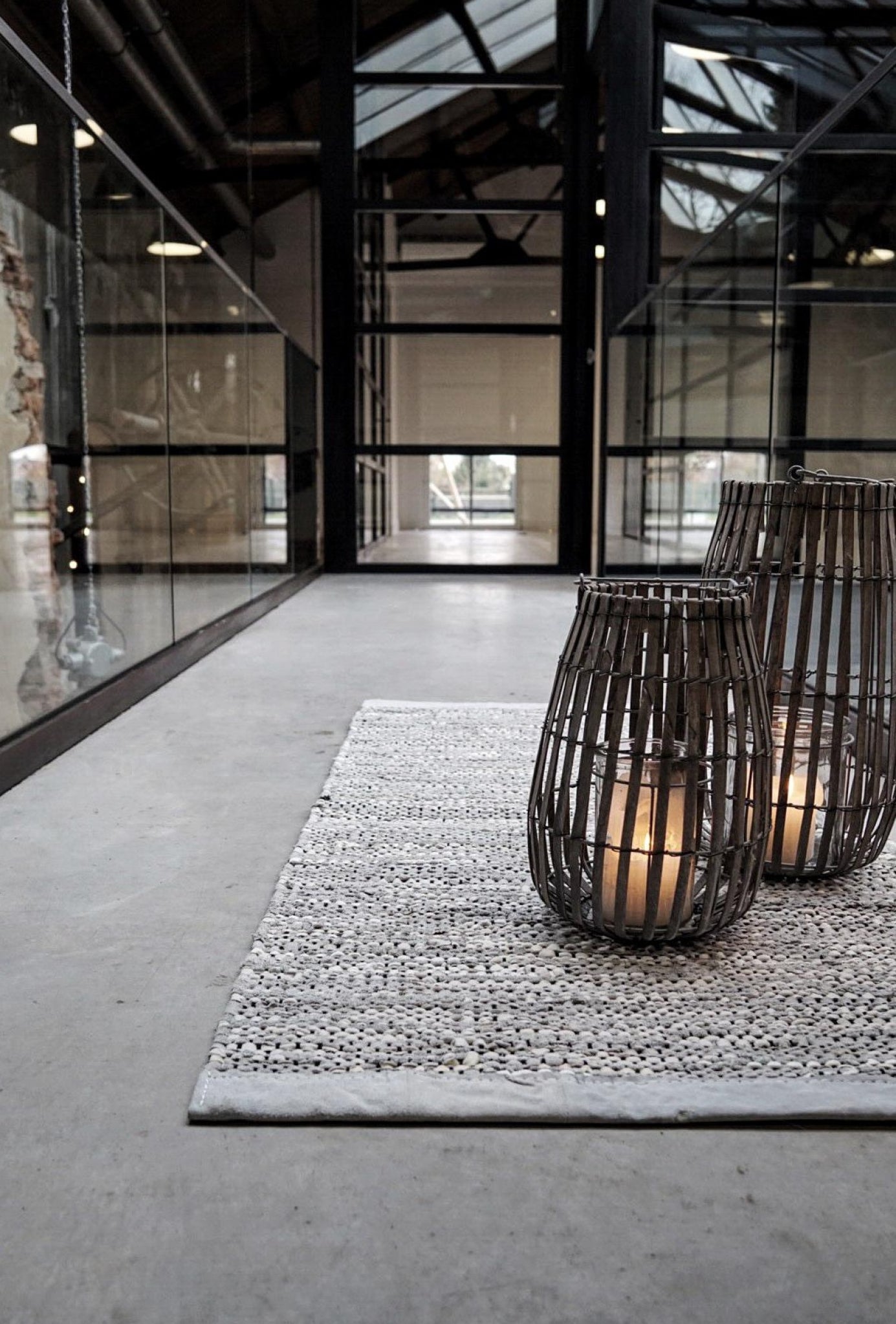 Rug Solid Leather Rug Light Grey, 170 X 240 Cm