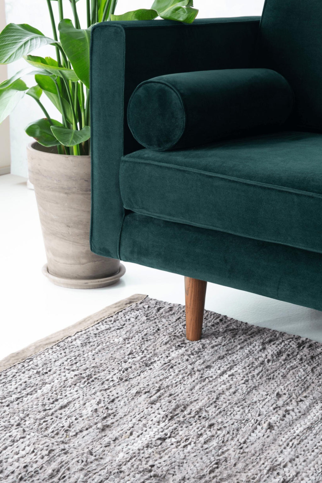 Rug Solid Leather Carpet Wood, 170 X 240 Cm