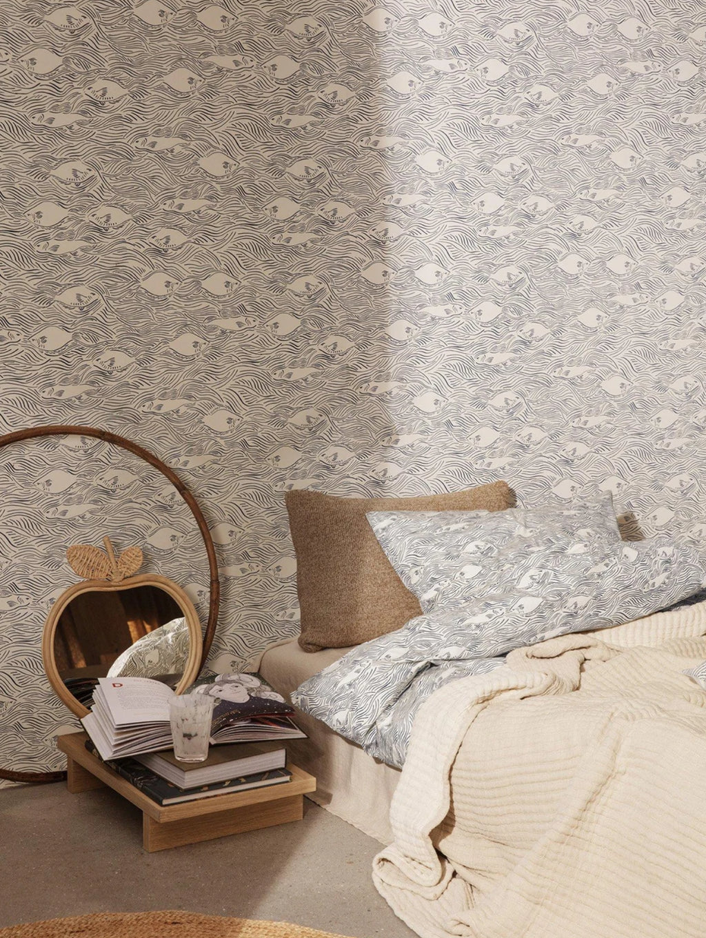 Ferm Living Stream Duvet And Pillowcase Set, Junior