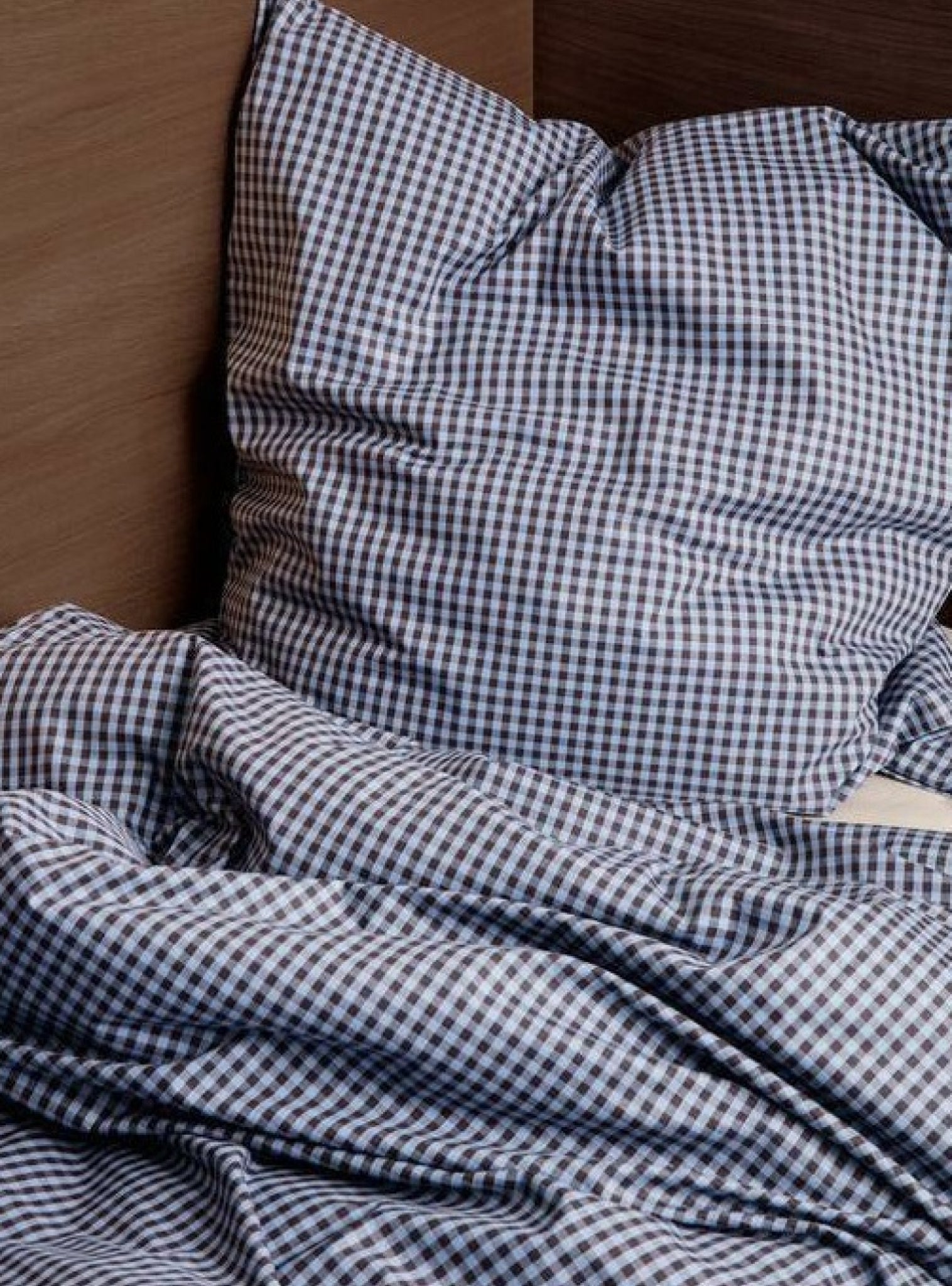 Ferm Living Check Bed Linen 140x200 Cm, Blue