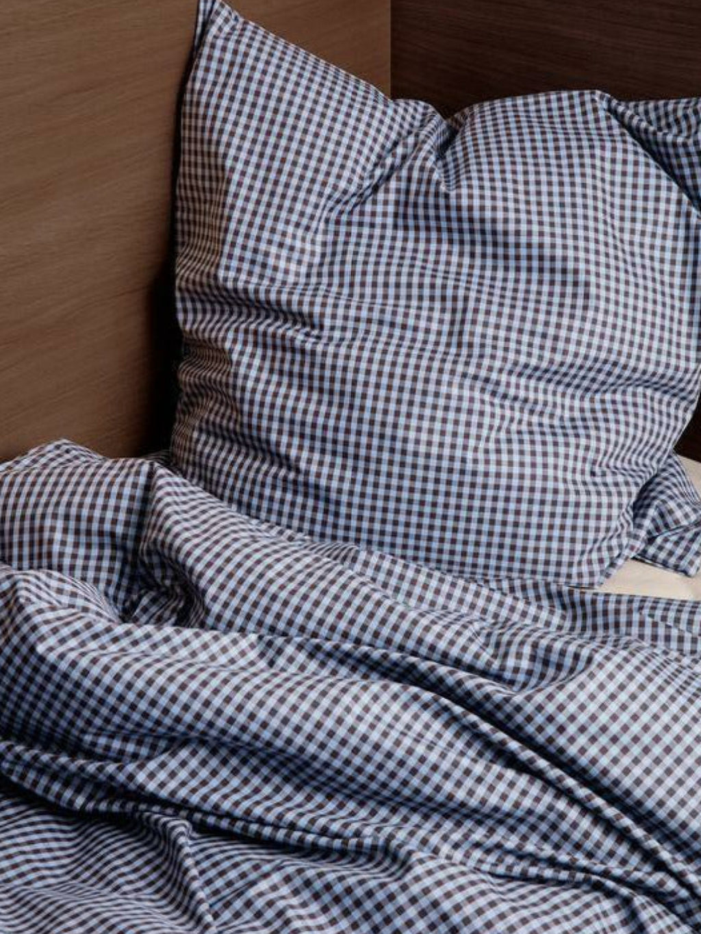 Ferm Living Check Bed Linen Junior 100x140 Cm, Blue