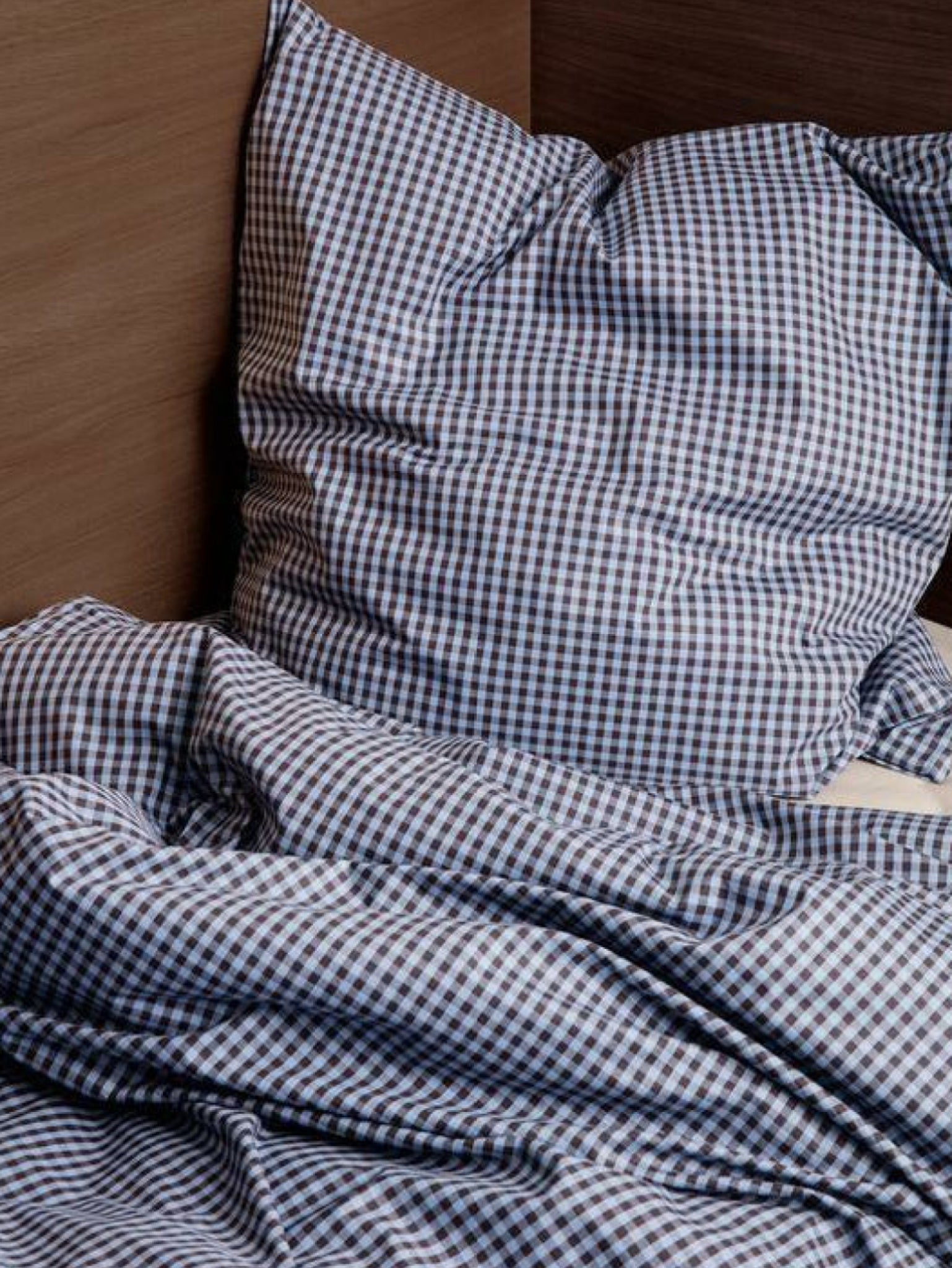 Ferm Living Check Bed Linen Junior 100x140 Cm, Blue