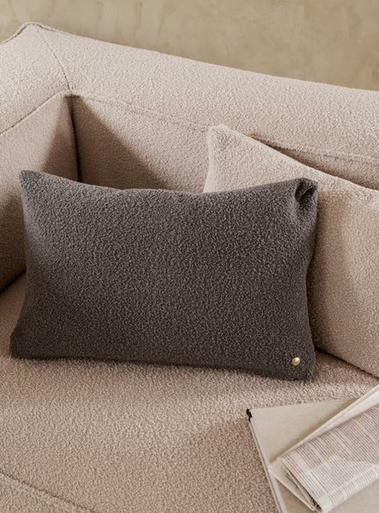 Ferm Living Clean Cushion, Grey