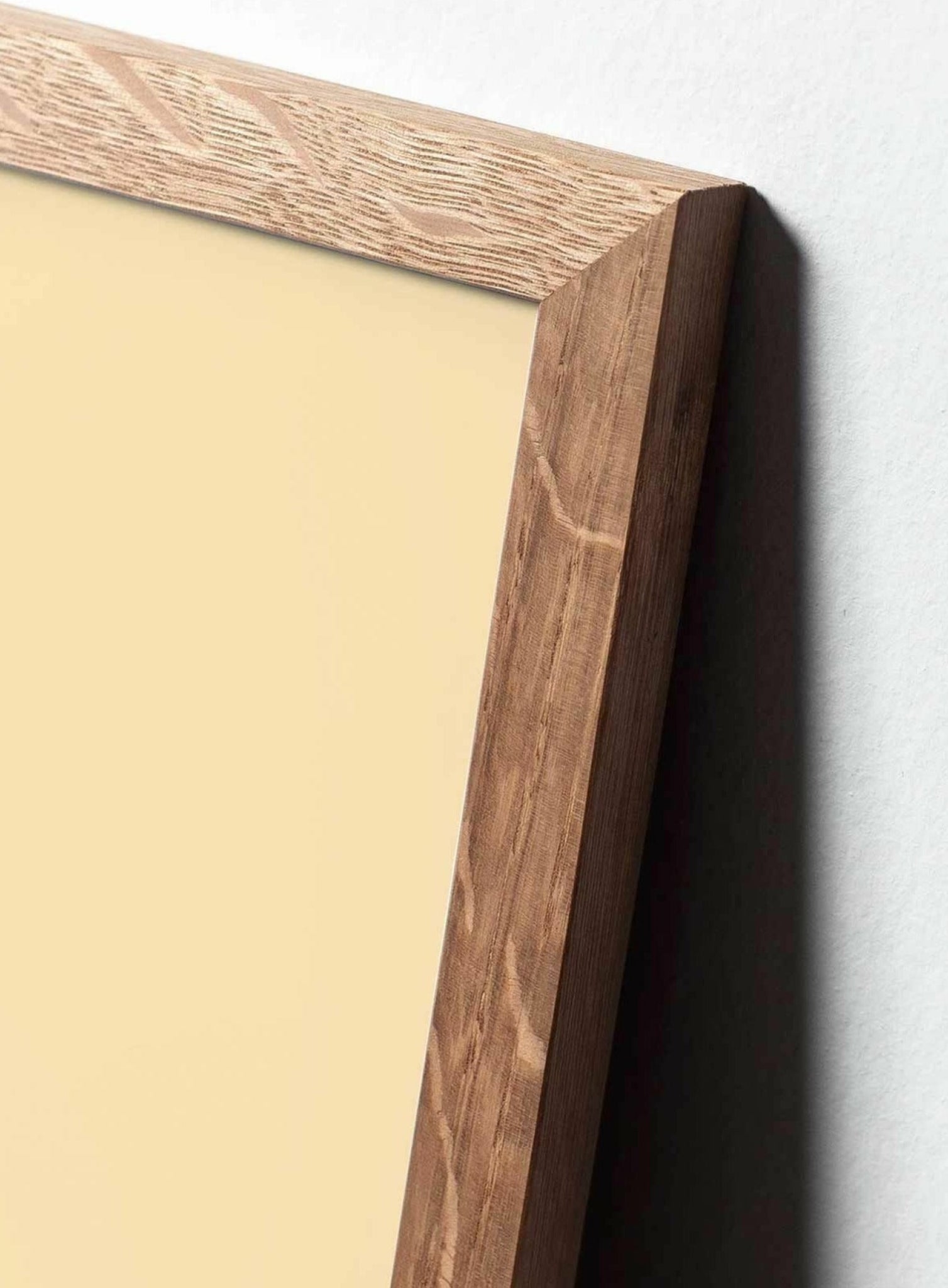 Brainchild egg classic poster, frame made of light wood 30x40 cm, black background