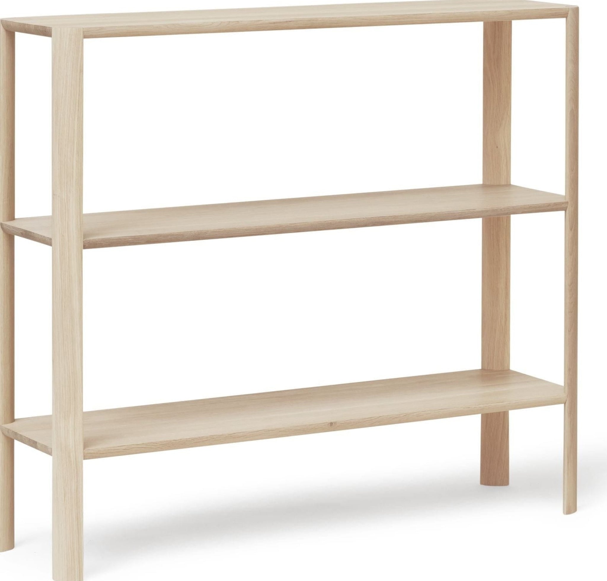 Form & Refine Leaf Shelf 1x3 — White Oiled Oak 100×30×92 Cm Room Divider