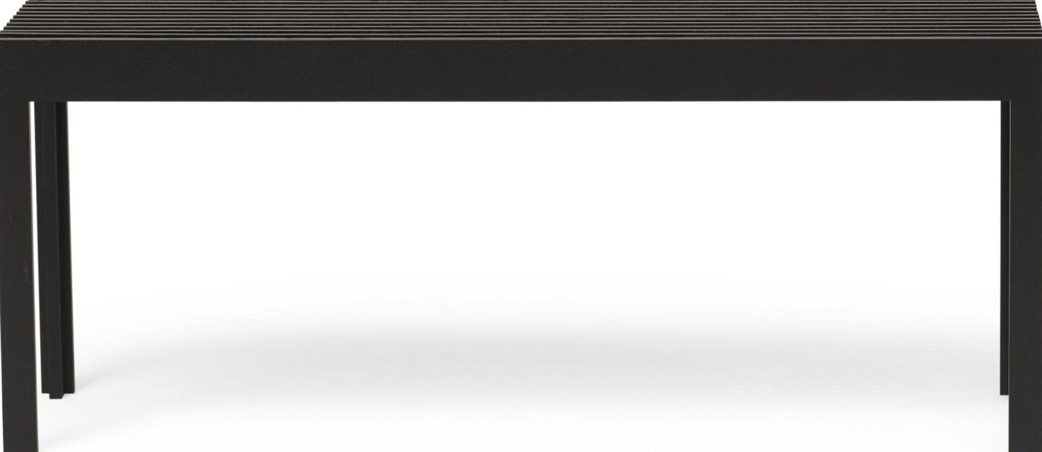 Form & Refine Lightweight Bench. Black Stained Oak
