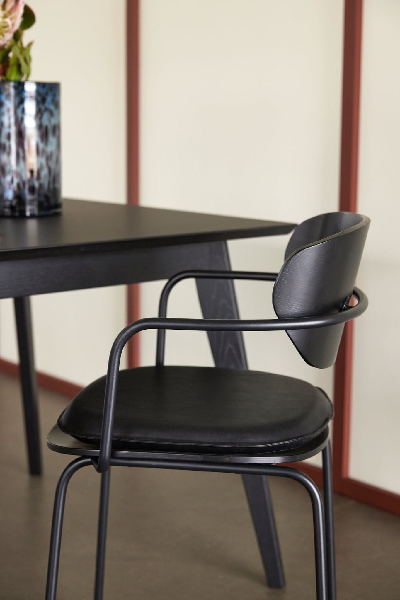 Hübsch Arch Dining Chair, Black