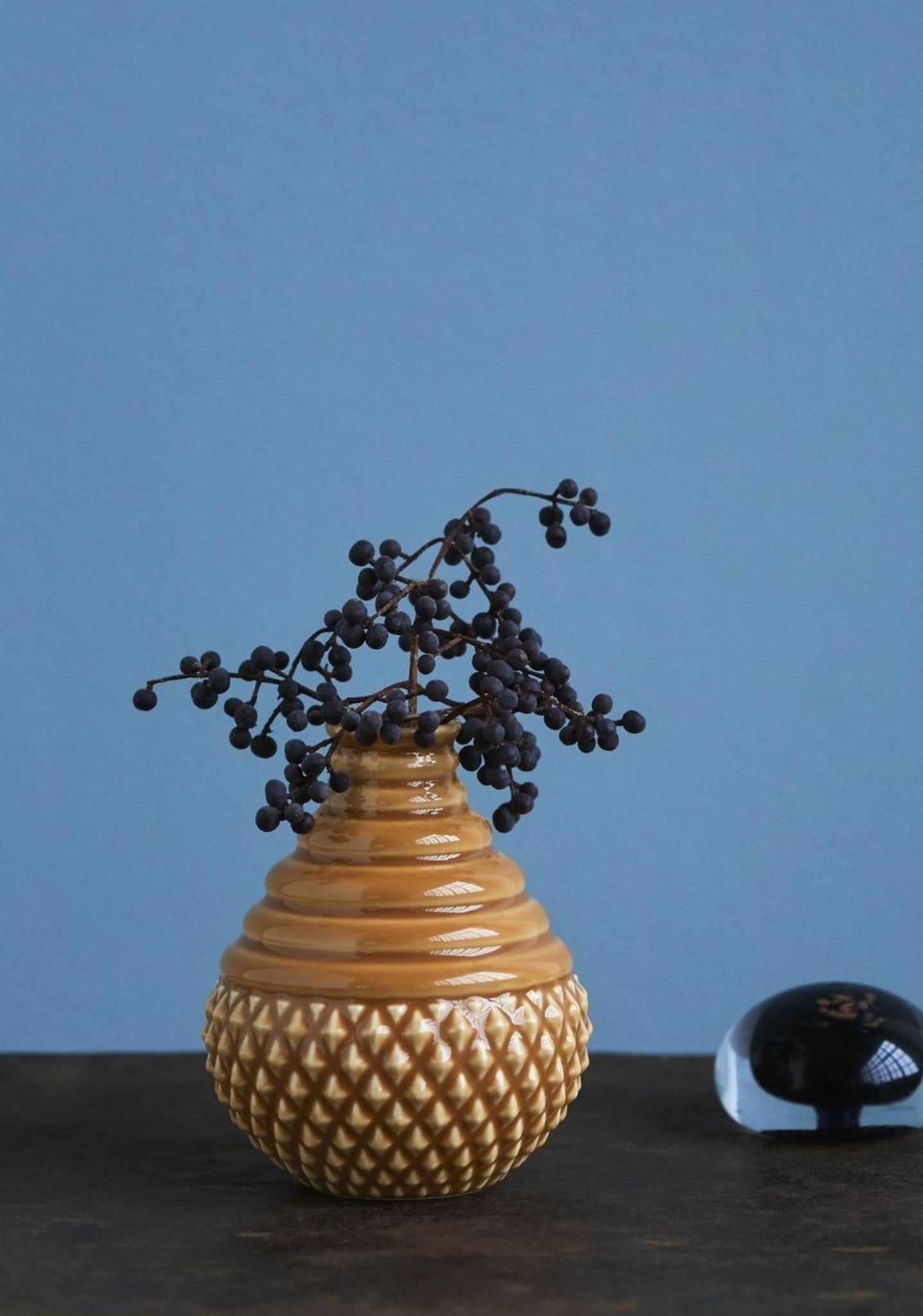 Dottir Tumbletop Vase, Caramel