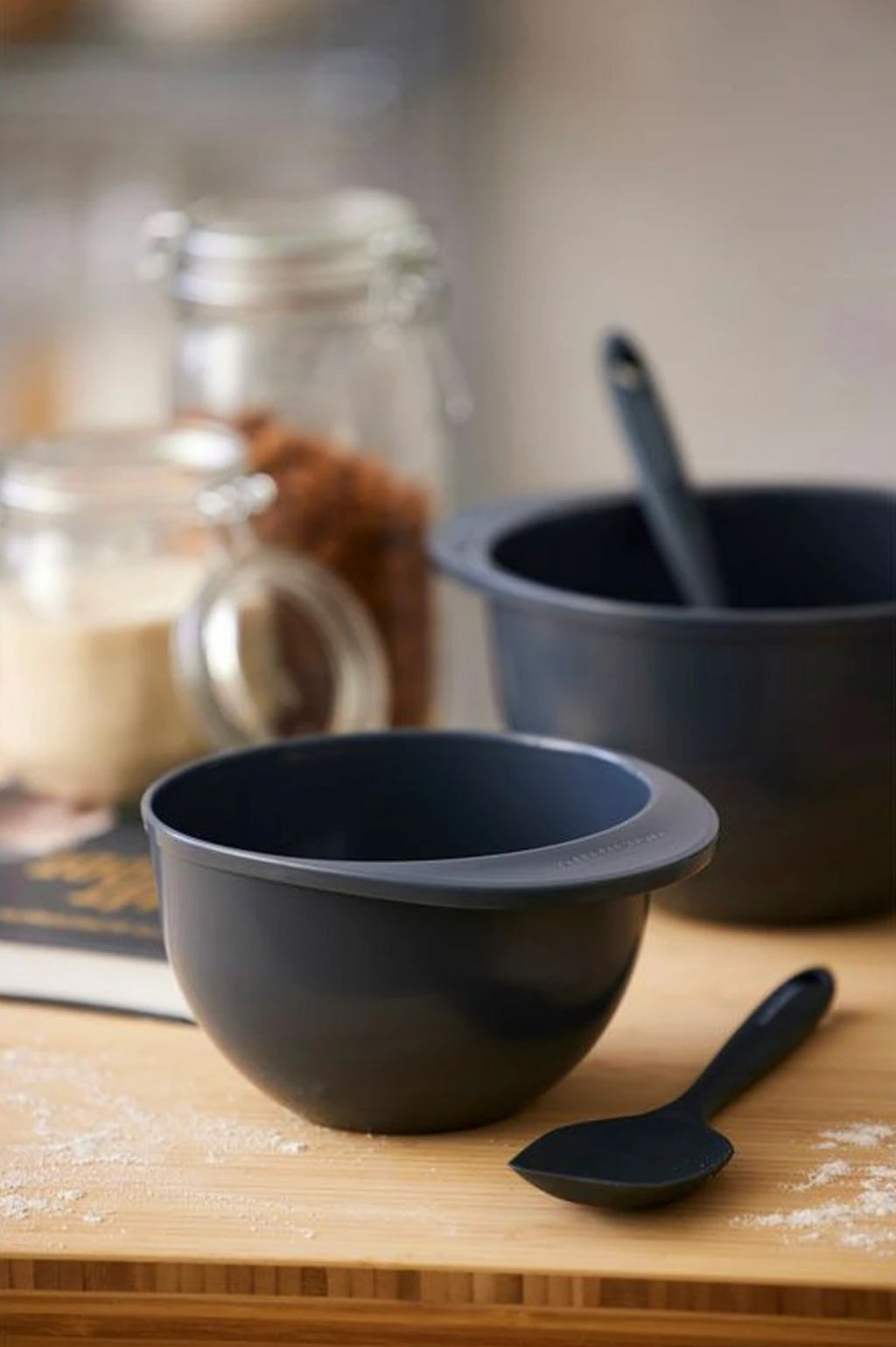 Blomsterbergs Mixing Bowl Set Grey, 2 pcs.