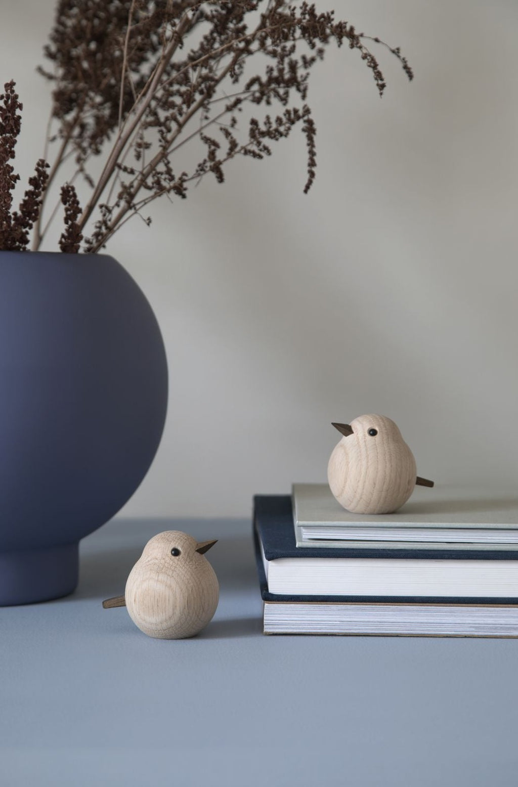 Novoform Design Mama Sparrow Decorative Figure, Natural Oak