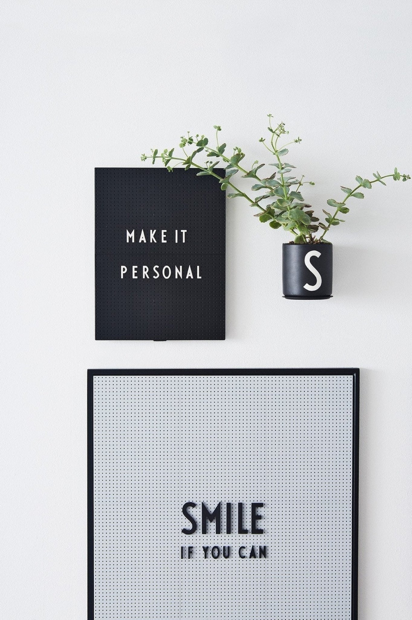 Design Letters Wall Dark Gray, Large