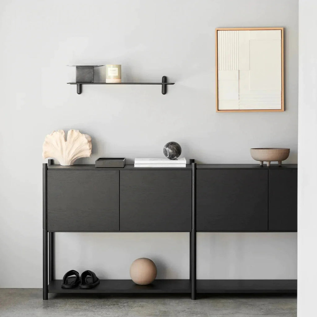 Gejst Sceene Regal H Black Oak – Modular Shelving System 186×39×82 Cm