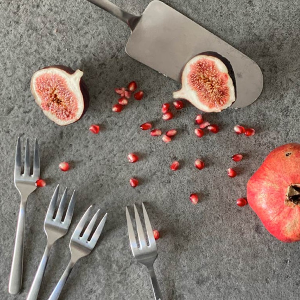 Kay Bojesen Cake Set, Matte Steel Stainless Steel