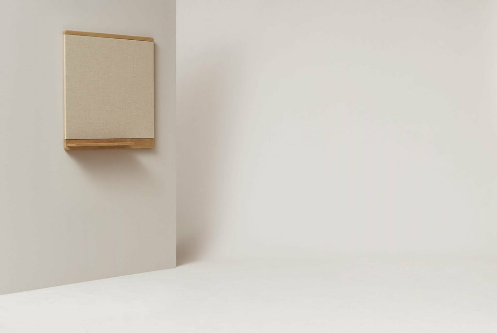 Form & Refine Rim Pinboard 75x75 Cm Solid Oak - Recycled Canvas Shelf