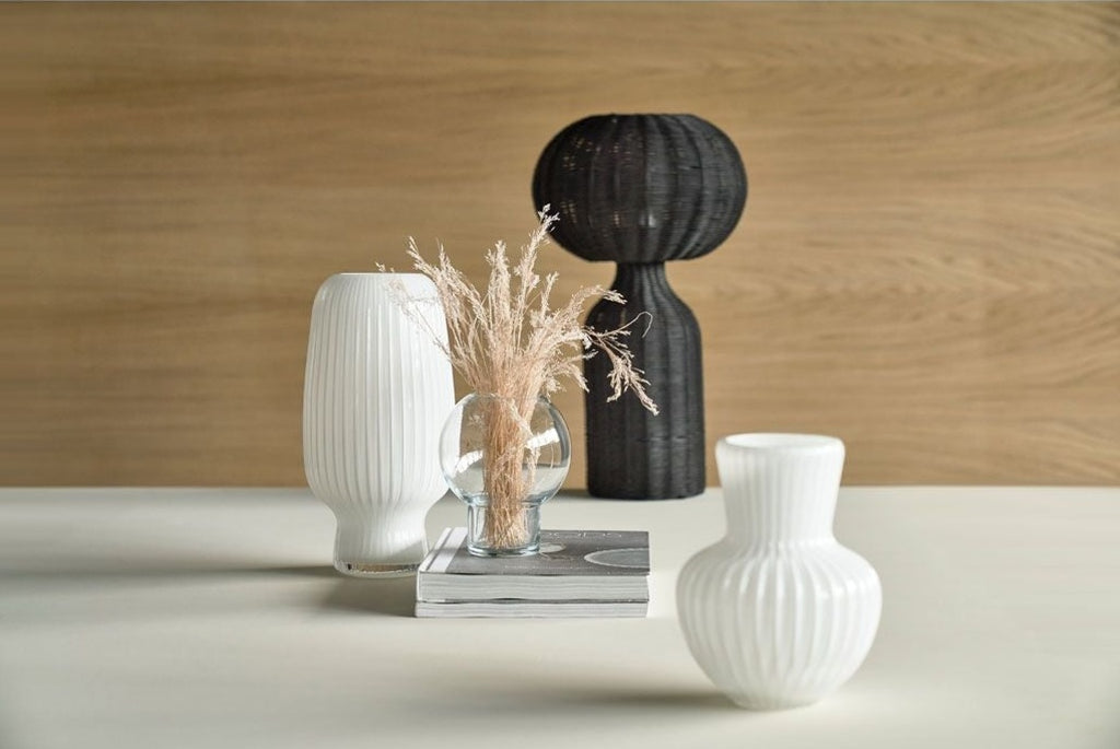 Villa Collection Cold Vase ø 21 Cm, Clear