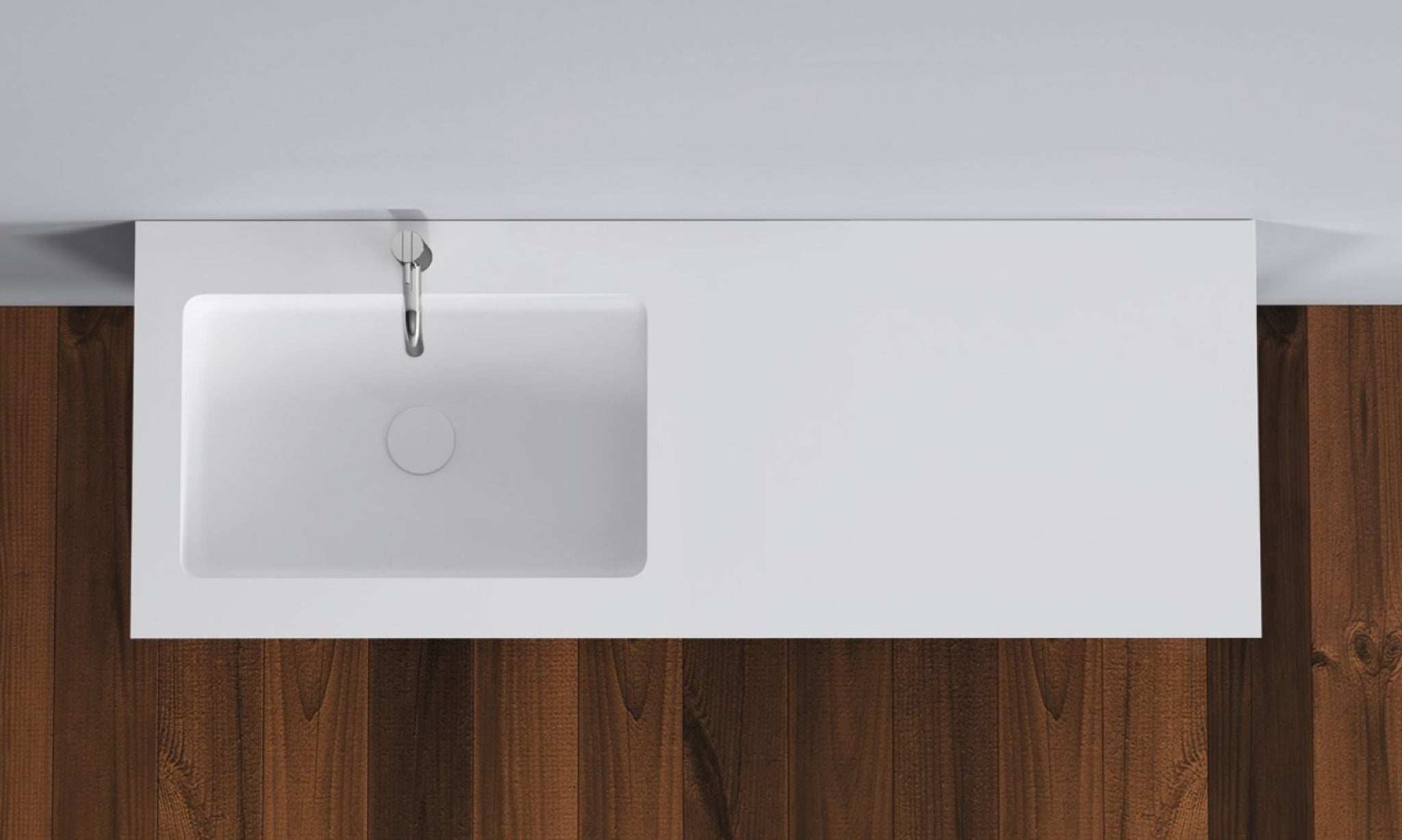 Copenhagen Bath Romsø left Wash Basin, l120 cm