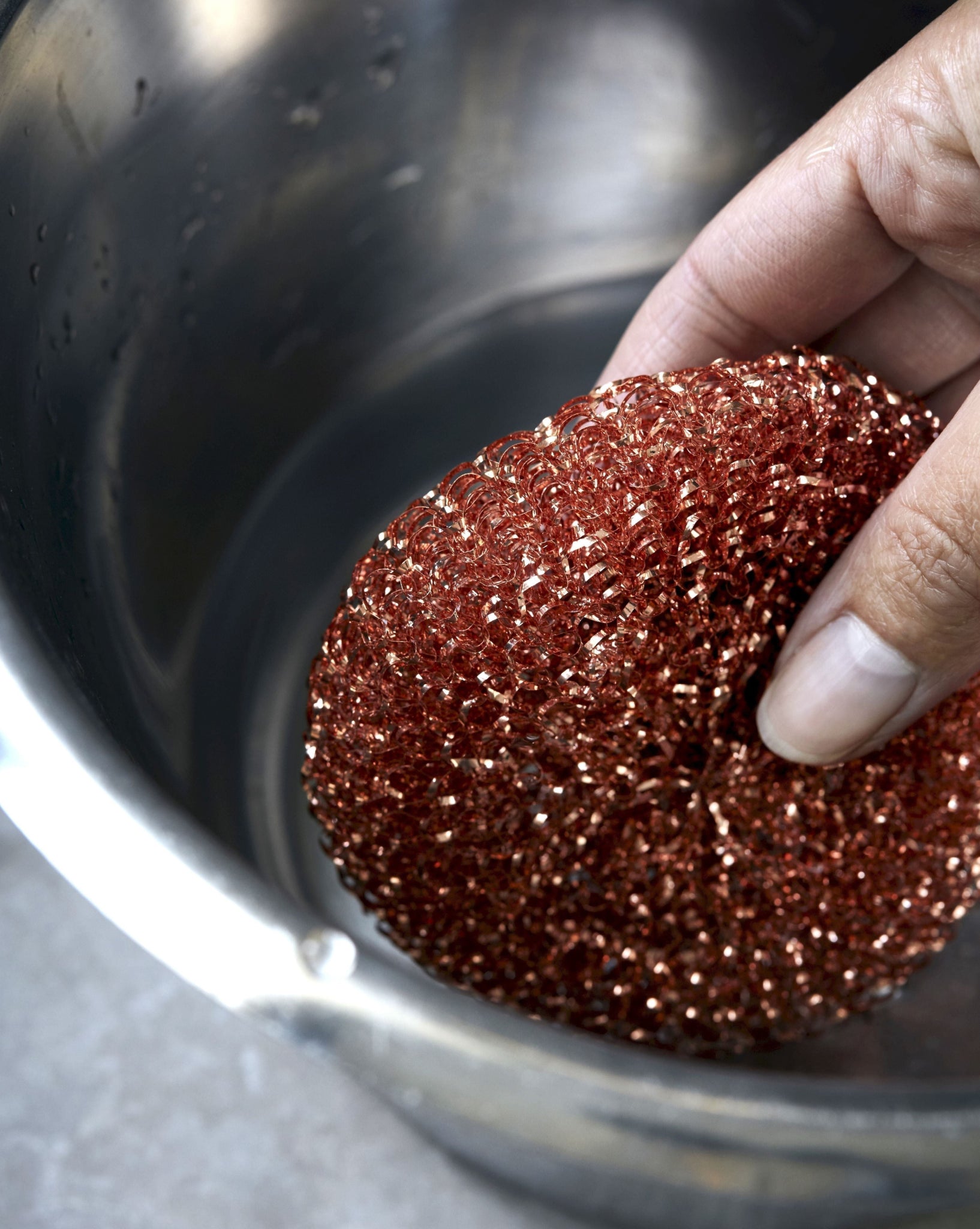 Meraki Inula Copper Sponges Set Of 3, Copper