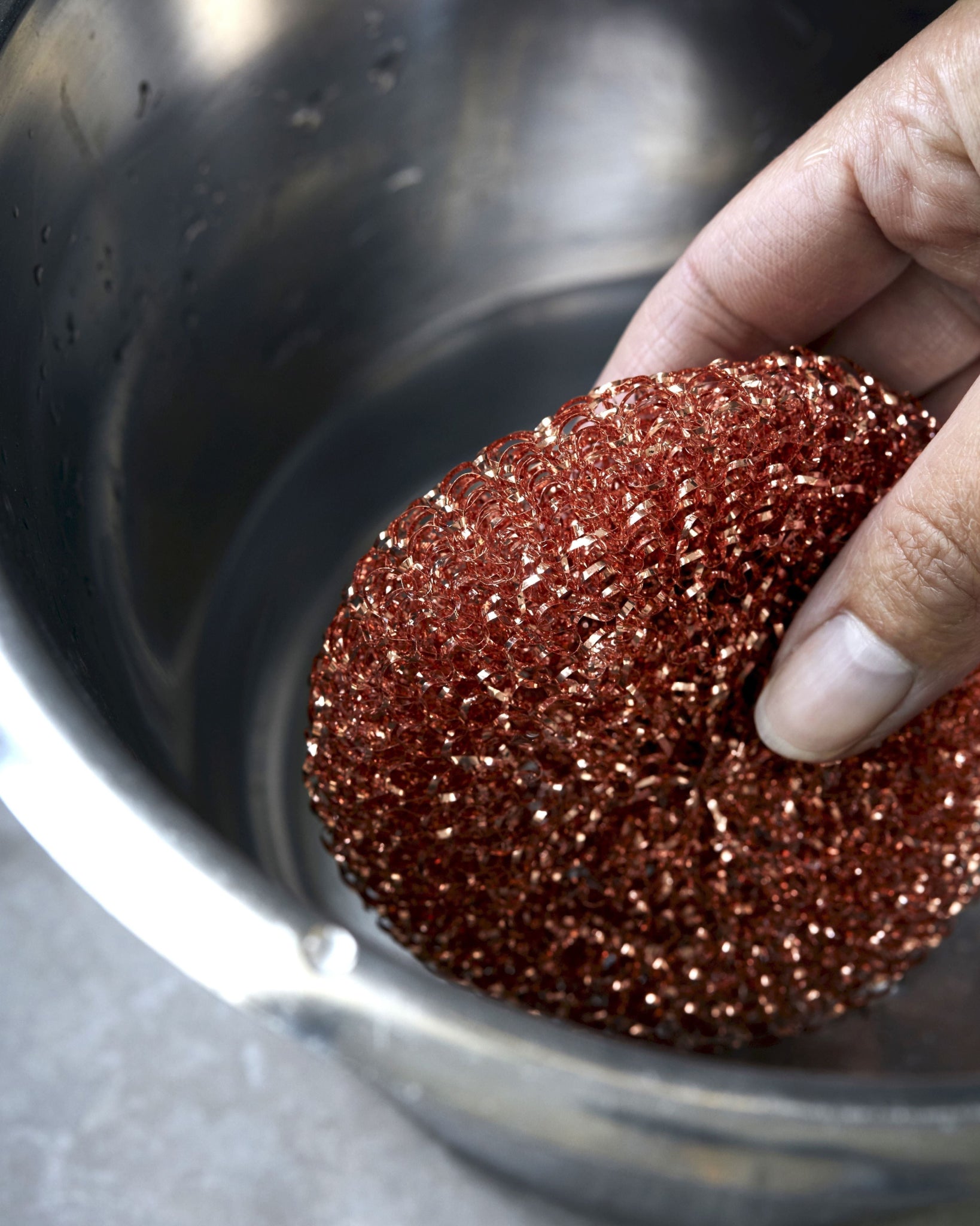 Meraki Inula Copper Sponges Set Of 3, Copper