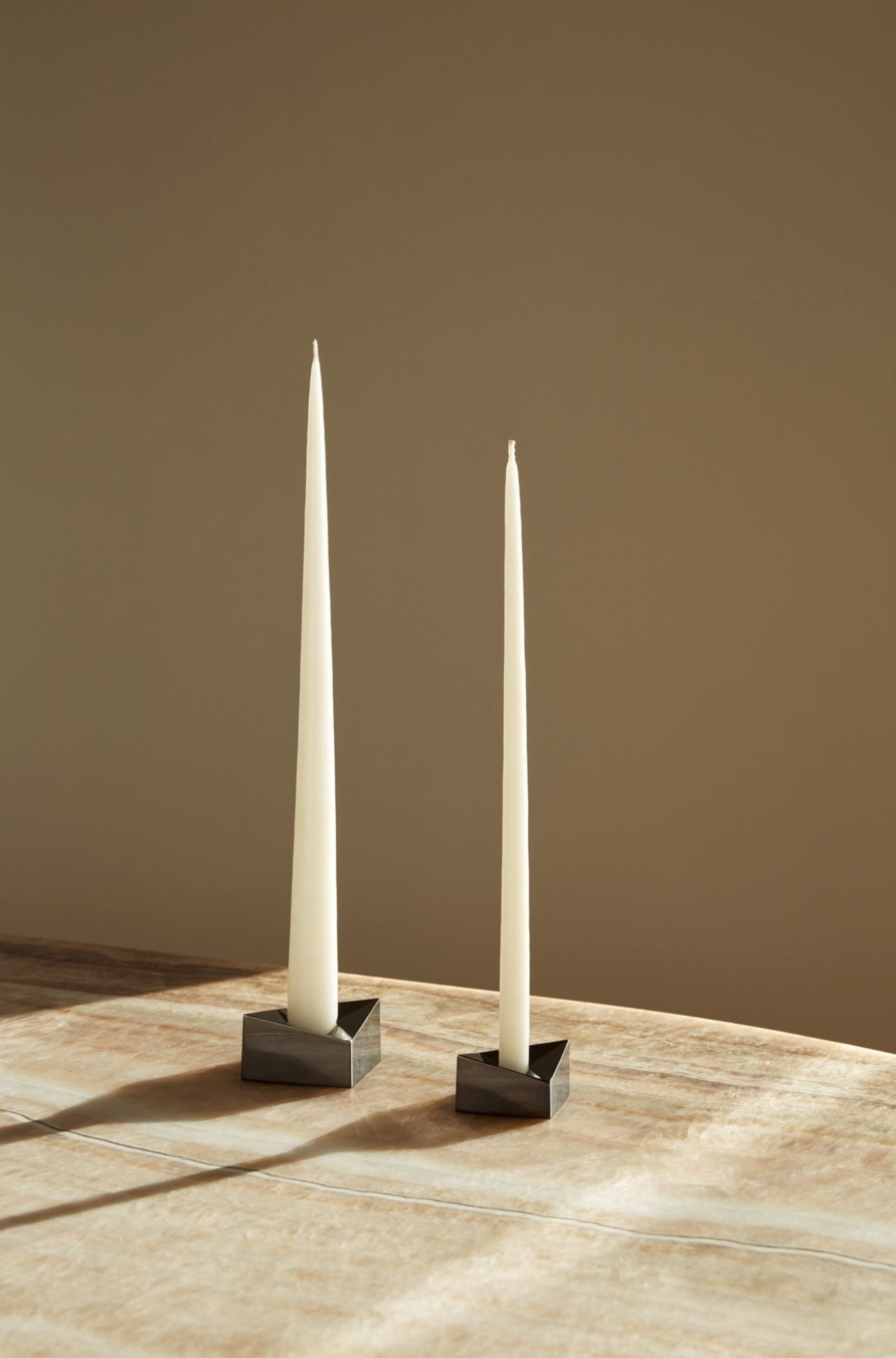 Stoff Nagel Candle Holder Small, Black Chrome