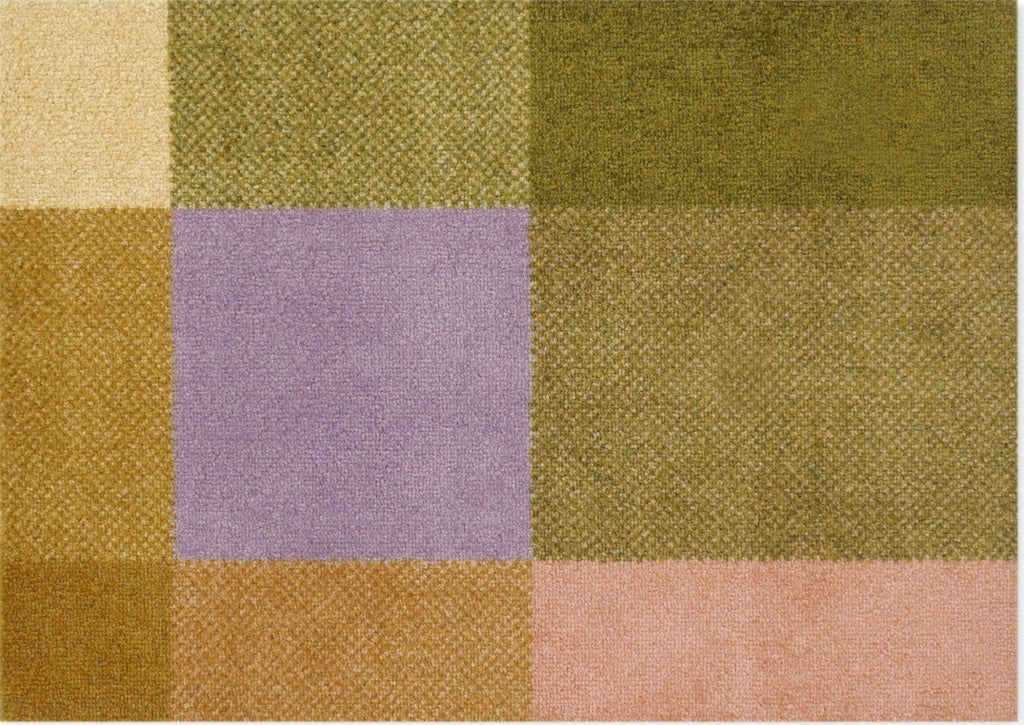 Heymat Mix Teklan Doormat 60x85 cm – Black PET Surface, Nitrile Backing