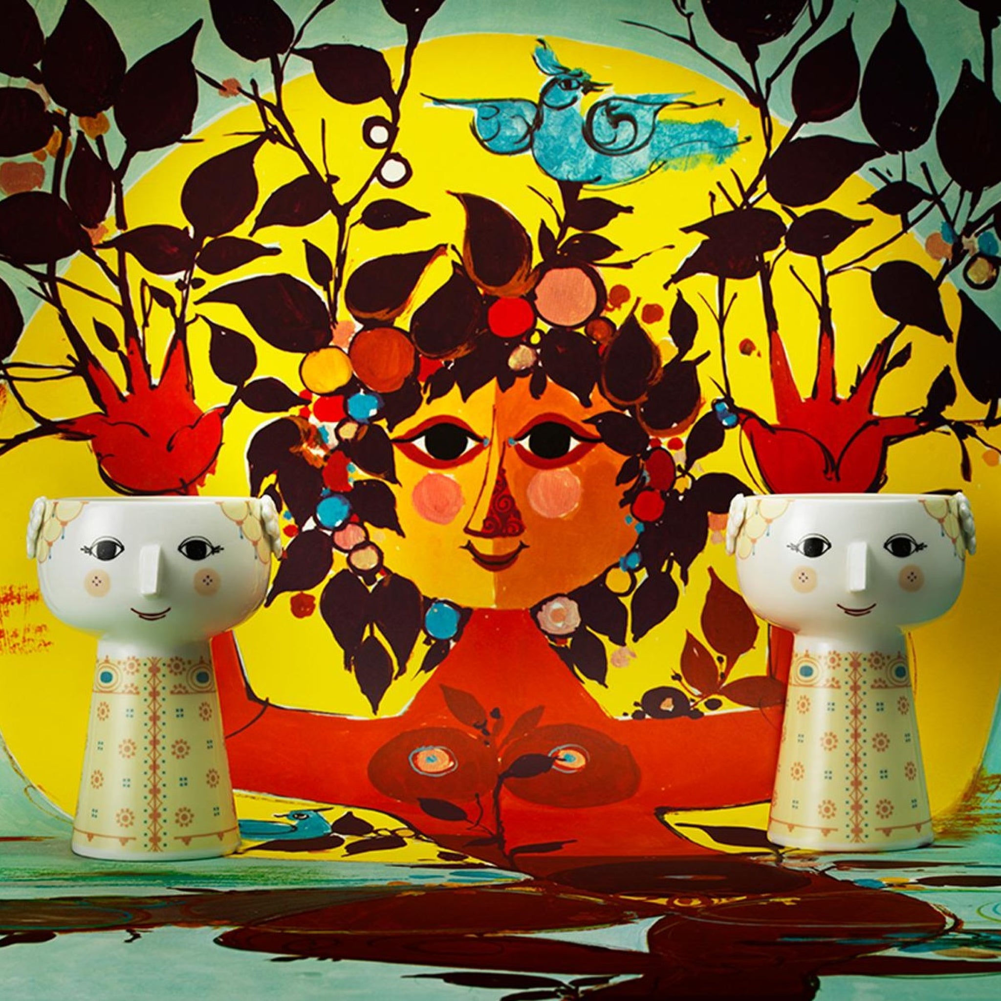 Bjørn Wiinblad Eva Vase, Soft Yellow