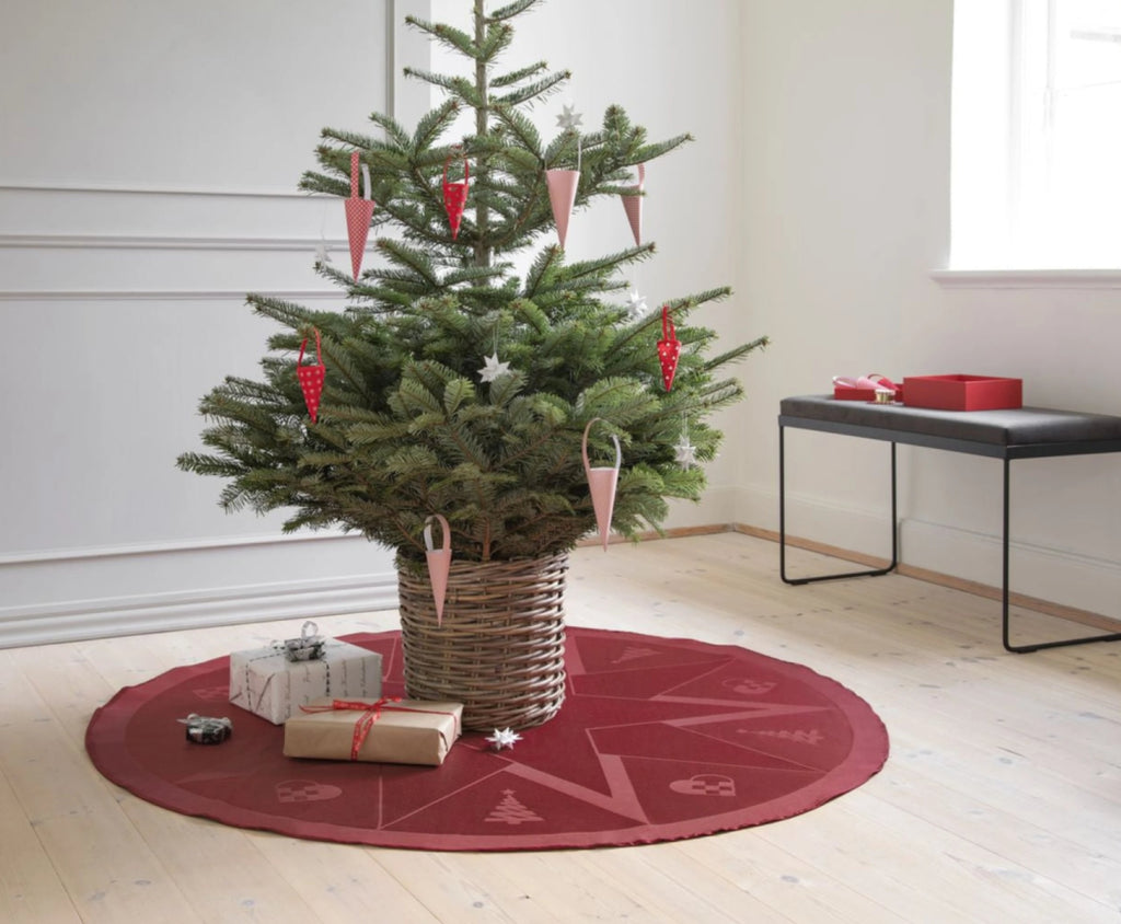 Novoform Design Stars Christmas Carpet, Advent Red