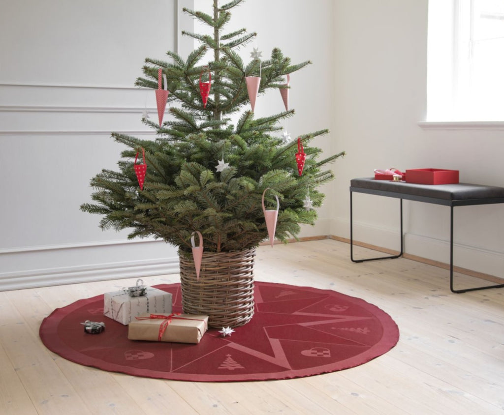 Novoform Design Stars Christmas Carpet, Advent Red