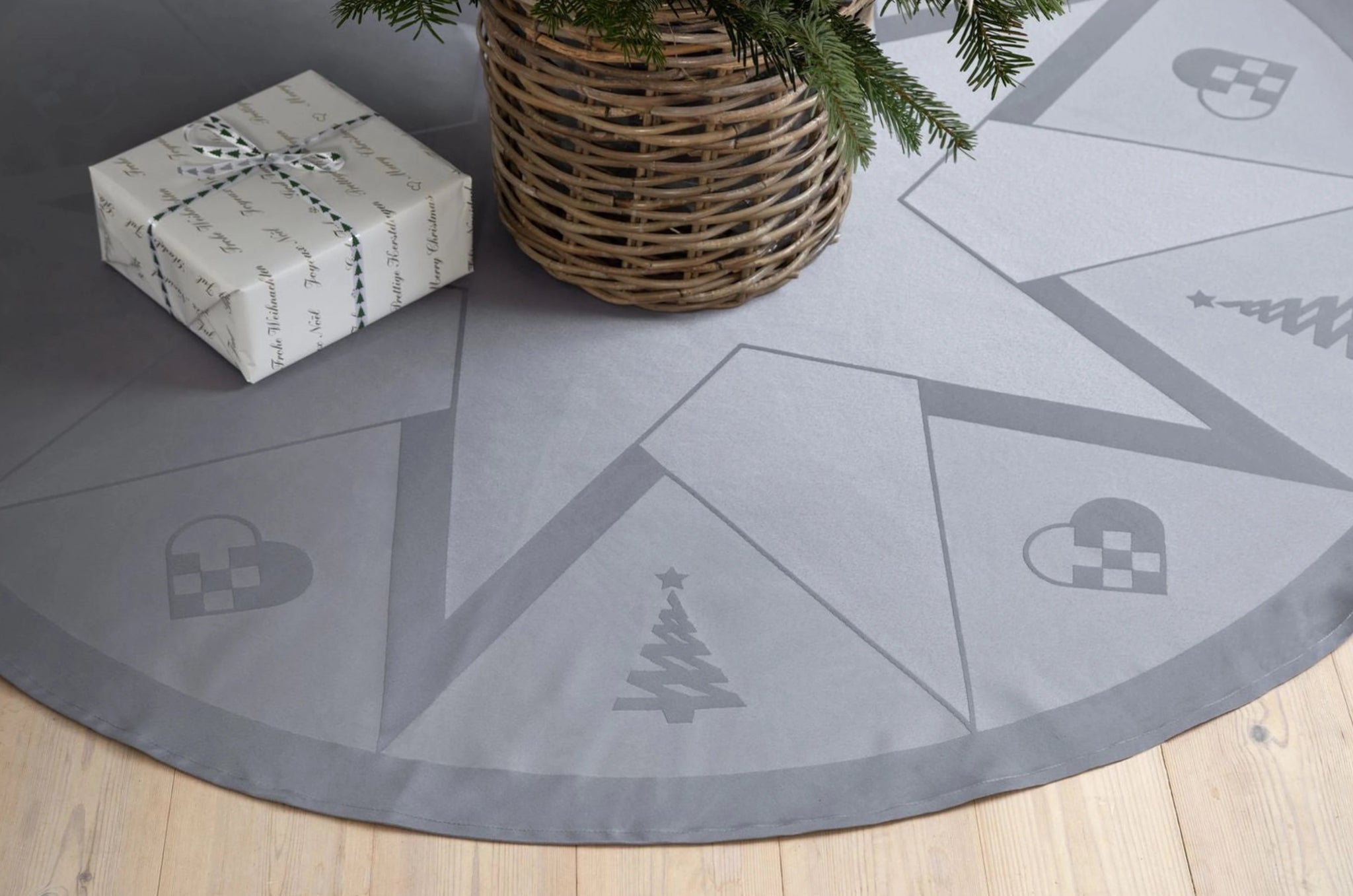 Novoform Design Stars Christmas Rug, Winter Grey