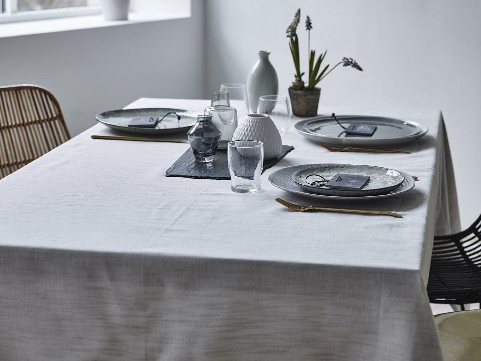 Juna Nature Placemat Grey, 43x30 Cm