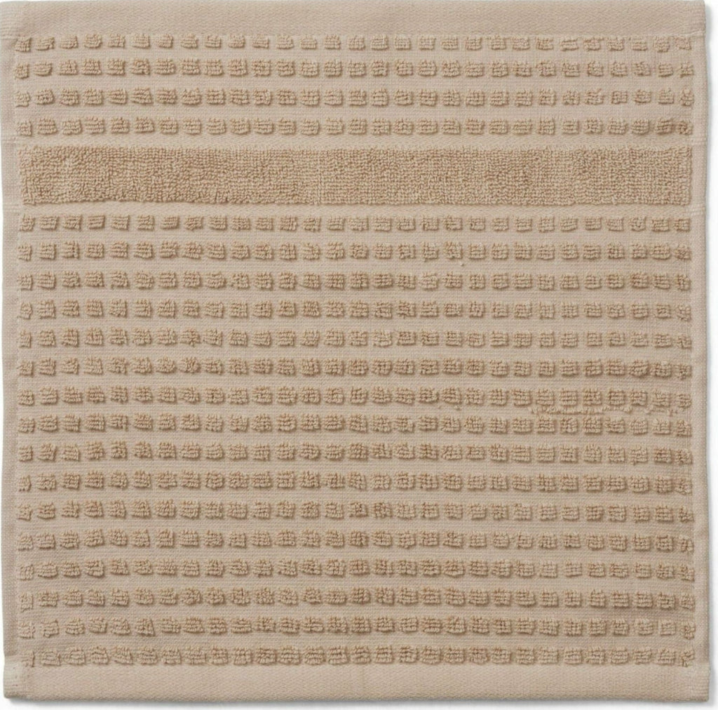 Juna Check Washcloth 30x30 Cm, Sand